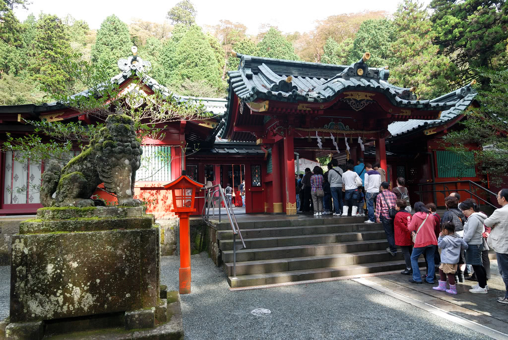 排隊禱告 @ 箱根神社