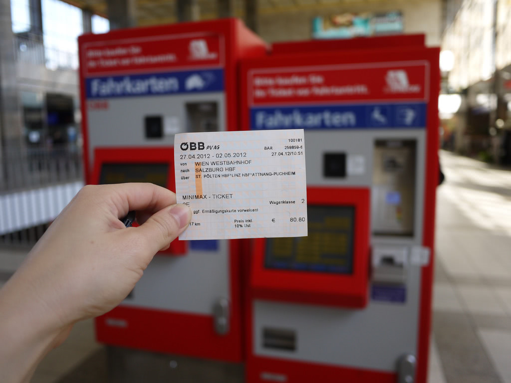 OBB 車票 @ 維也納西站